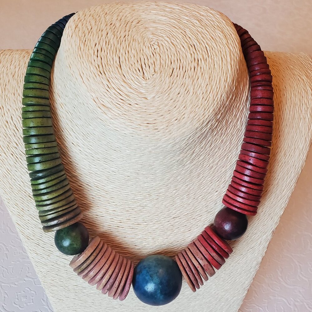 Wooden Beaded Necklace
